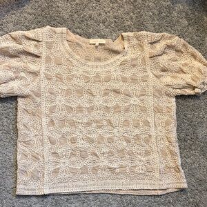 Solitaire Beige Lace Blouse